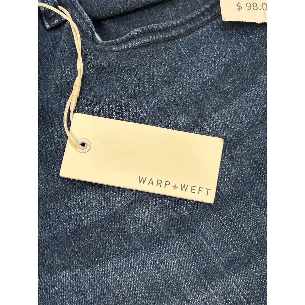 Warp + Weft Women's Skinny Jeans Size 10 30 Dark Blue Denim - Picture 7 of 10